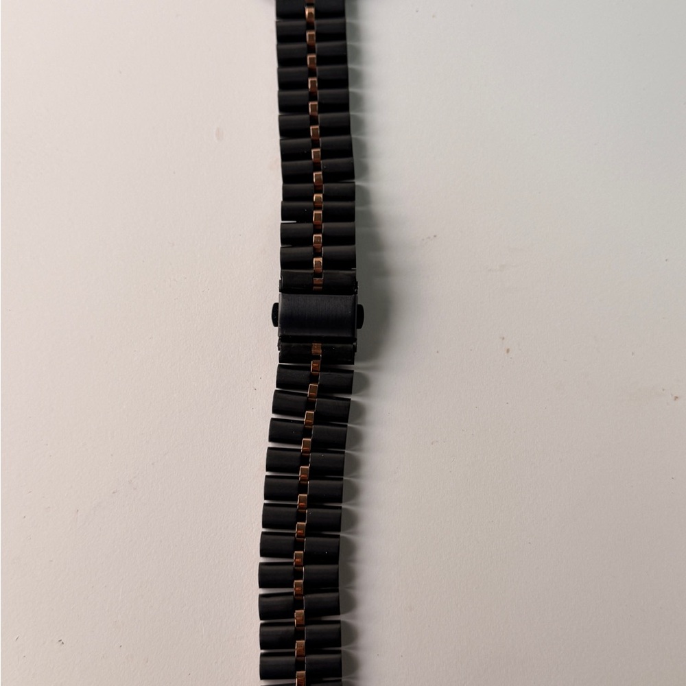 Sleek Black and Gold Men's Bracelet